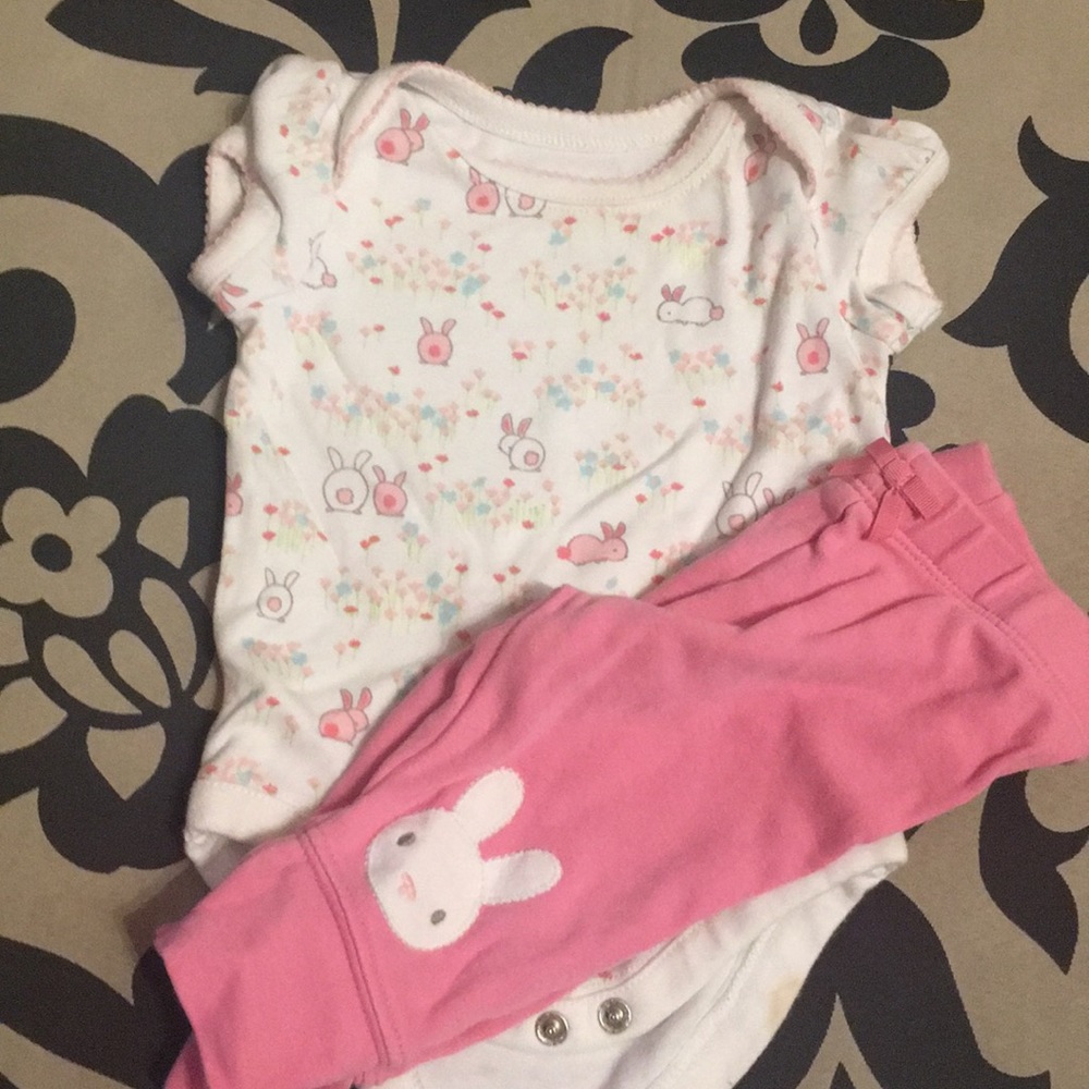 Gymboree matching bunny set